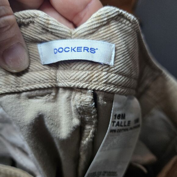 Womens Vintage Dockers Soft Corduroy‎ Pants-Brown-16M - Picture 3 of 6